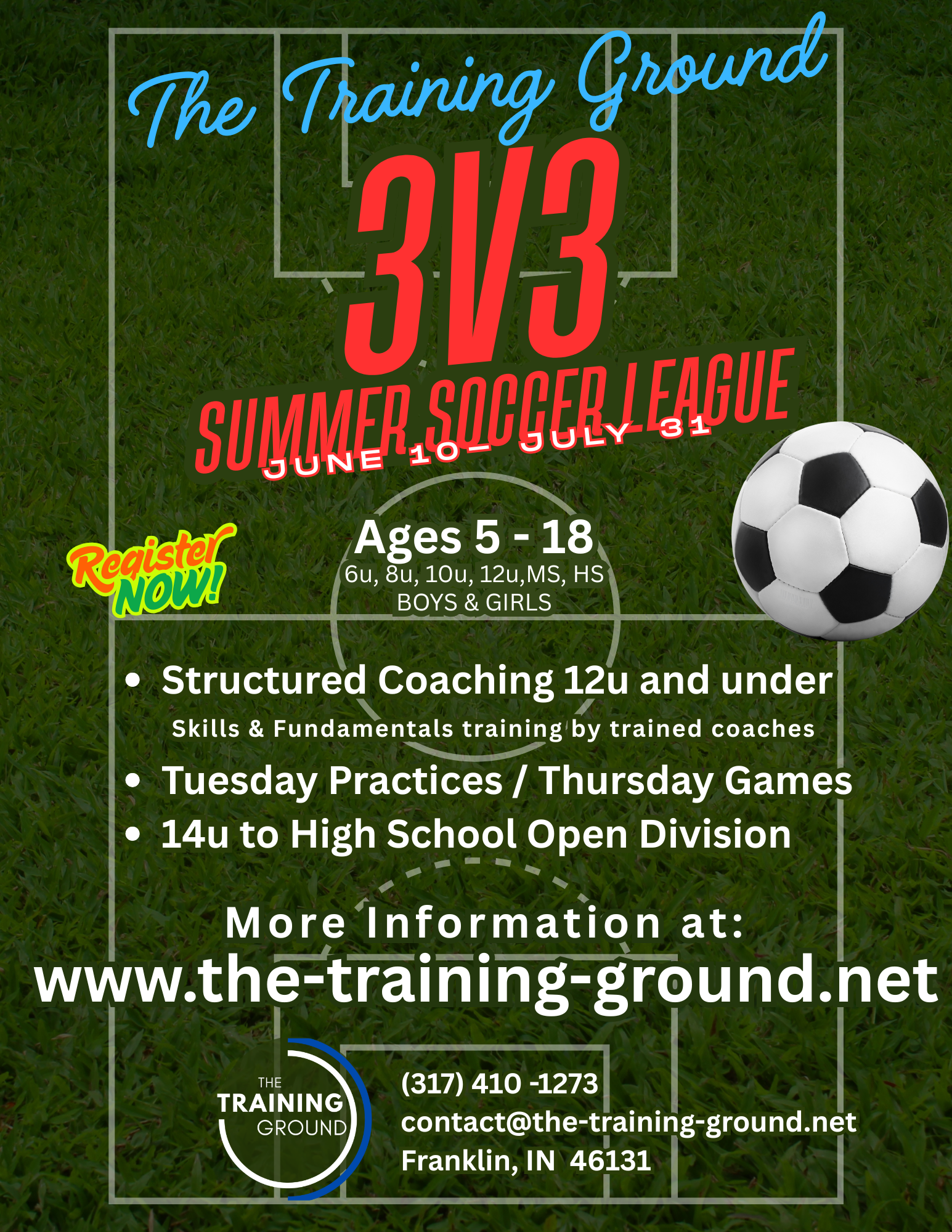 3v3 League Flyer